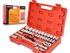 32psc 1/2" DR Box socket set with wrench tool