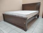 3.5 Leg 6x5 Teak Box Bed With Arpico Spring Mattress 7 Inches (D15)