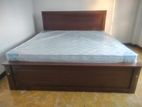 3.5 Leg 72x72 Teak Large Box Bed With Arpico Spring Mettress