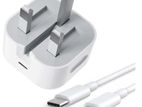 35W dual USB-C power adapter with to Cable