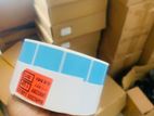 38mm x 25mm 2ups 4000 Pcs Roll - Blue Color Thermal Transfer