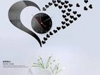 3D DIY Creative Frameless Silent Digital Mirror Wall Clock