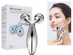 3D Manual Roller Face Body Massager with 2 Wheels Facial Slimming
