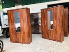 3D Melamine Wardrobes with Mirror .