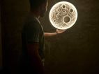 3 D Moon Wallart