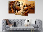 3D Wall Art Home Decor 4 Panel