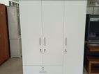 3D White Melamine Wardrobes with L Drawer 2.