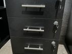 3pcs Black Lockable Drawer set