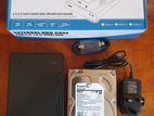 3TB Seagate Hard Drive With 3.5' HDD Desktop Enclosure