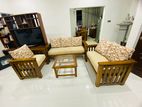 3x2x1 Teak Sofa with Coffee Table