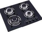 4 burner & EuroMax Indoor Cookerhood Black 60cm