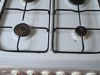 4 Burner Electric Gas Stove with Oven