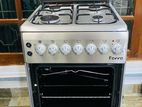 Electric oven with 4 Burner gas cooker