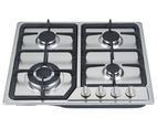 4 Burner Gas Cooker - Stainless Steel Den-B