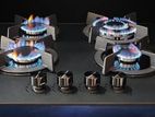 4 Burner Gas Cookers - Tempered Glass with Stainless Steel