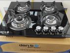 4 Burner Gas Hob Glass Top Den B