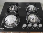 4 Burner Gas Hob Glass Top