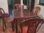 4 Chairs with Table