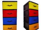 4 Drawer Plastic Cupboard