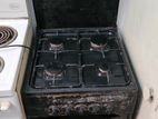 4 Gas Burner and Oven with Rottery