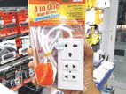 4 in 1 High Grade Extension Cord 1M