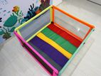 4 Panel Baby Play Pen with Mattress