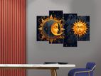4 Panel Wall Art Framed
