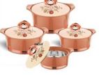 4 PCS Stainless Steel insulated Hot Pot Casserole