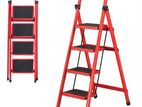 4 Step Ladder, Folding Stool with Wide Anti-Slip