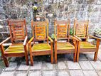 4 Teek Wooden Chairs