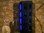 4 USB Ports Socket Multi HUB Power Charger Splitter Adapter For PC Lapto