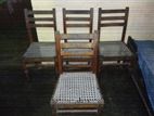 4 Wooden Antique chairs