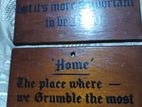 4 WOODEN WALL HANGINGS