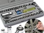 40-Piece Tool Kit Repairing Set Socket-Wrench