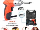 45 Pcs Screwdriver set - Rechargeable Tool Box