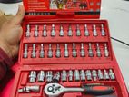 46 Pcs Socket Wrench Set High Quality Tool Box
