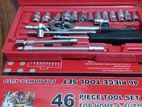 46-PIECE SOCKET WRENCH & SCREWDRIVER TOOL KIT HERMAN HT 0723