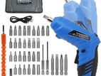 47 Pcs Tool Set Cordless Screwdriver Box