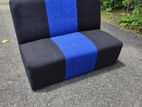 4ft Lobby Sofa Black N Blue