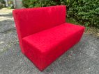 4ft Red Comfort Lobby Sofa Chair