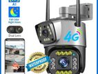 4G CCTV Outdoor Night Vision Dual Lens Camera Installation in Kottawa