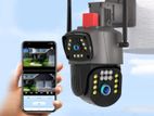 4G Sim 4Mp Dual Lens CCTV Camera Night Vision Color Two Way Audio