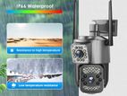 4G Sim Card CCTV Outdoor Night Vision Dual Lens Camera Installation
