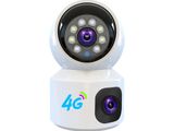 4G Sim Support 4mp Dual Lens Indoor CCTV Camera