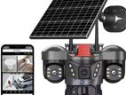 4 G Triple Lense Intelligent Solar Energy Cctv Camera