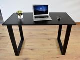 4’x 2’ Black Computer Table with Steel Leg (099)