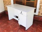 4'x 2' White Table with Cupboard (006)