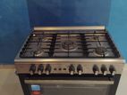 5 Burner Gas & Electric Stainless Steel Cooker