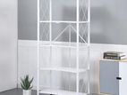 5 Tier Foldable Storage Rack - Pure White