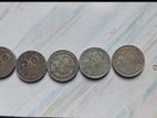 50 Cents Srilankan Rupees 5 pieces